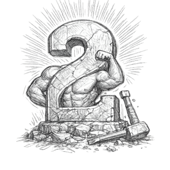 digital icons on rocky pedestal (2)