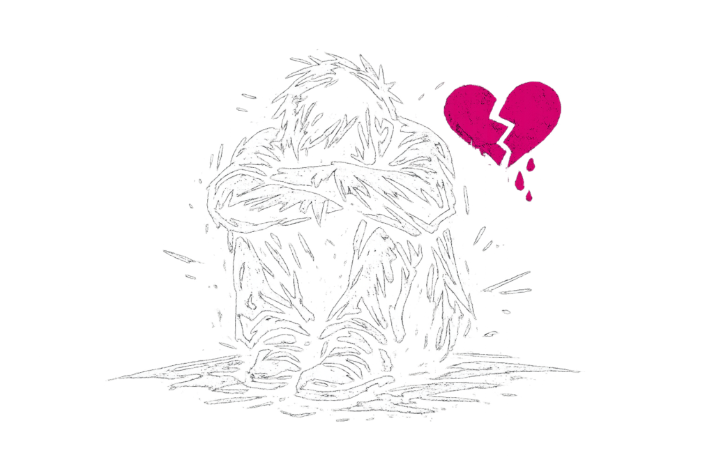 heartbreak in rough sketches